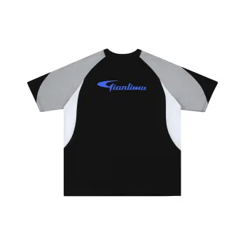 QIANLIMU T-Shirts Unisex Black Gray Color