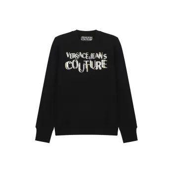 VERSACE JEANS COUTURE FW21 Crew Neck Sweatshirt Women's Black