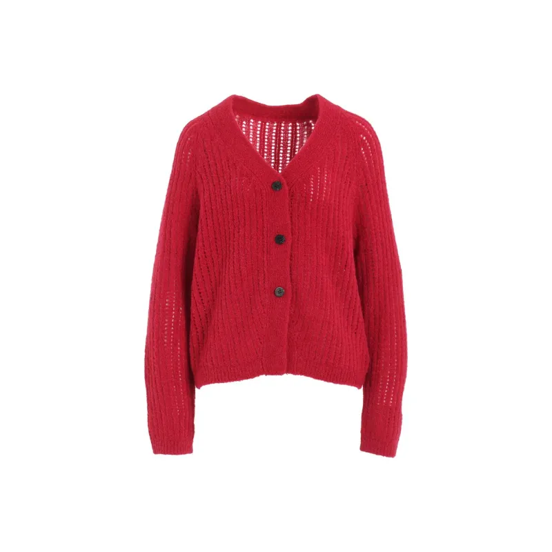 Yohji Yamamoto FW24 Sweater Women's Raspberry-0