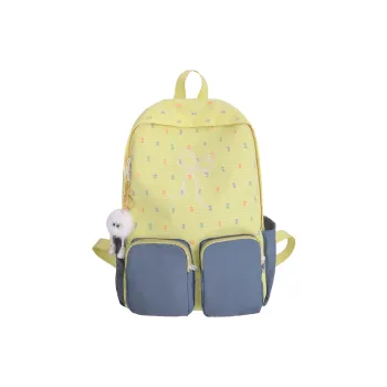 Yalu Nylon Backpack Unisex Yellow/Blue