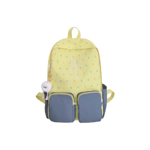 Yalu Nylon Backpack Unisex Yellow/Blue