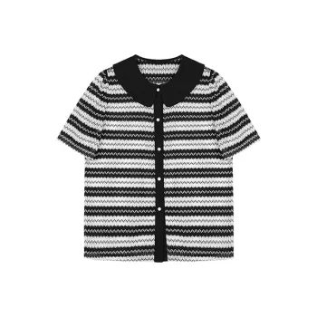 Still Quiet Shirt Women's Beige+Black