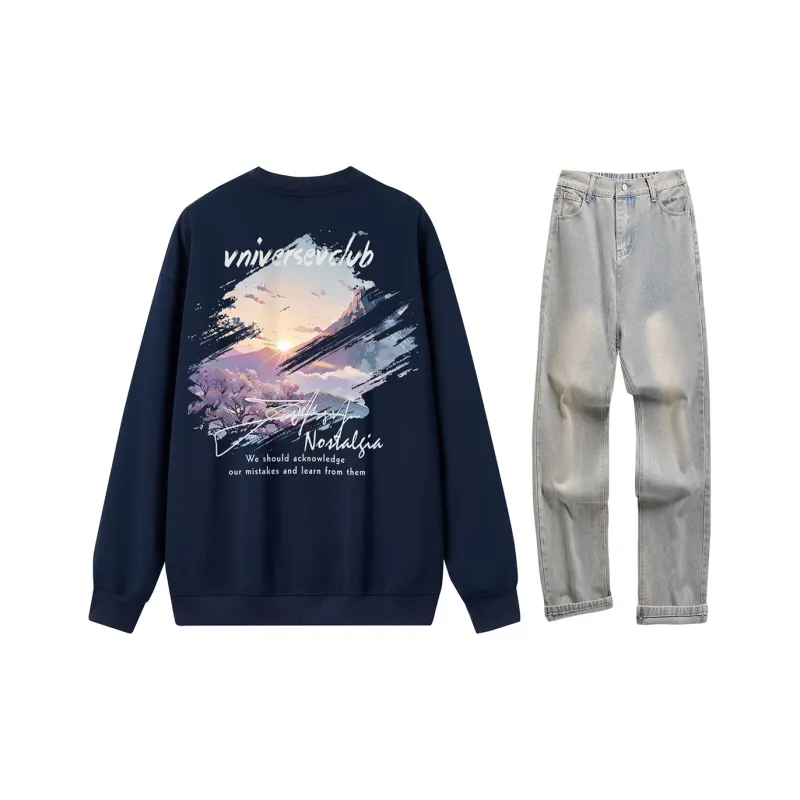 VniVerseVClub Sweatshirt Set Unisex-16