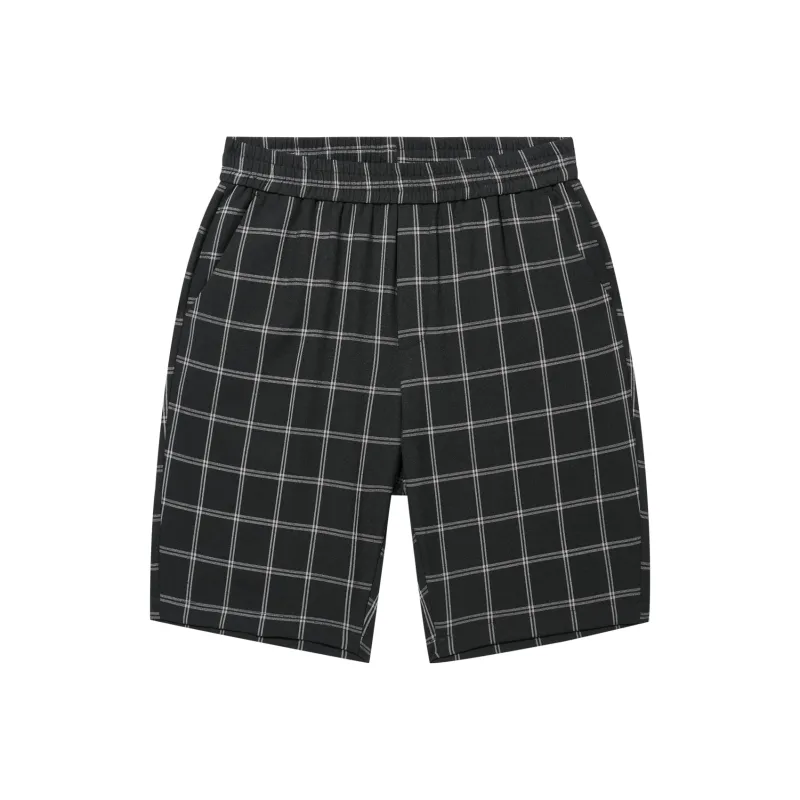 Pin Li Casual Shorts Men's Black-0