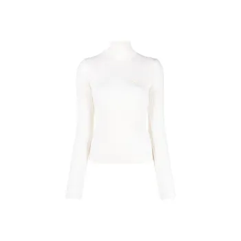 CASABLANCA Monogram Plaque Ribbed Jumper