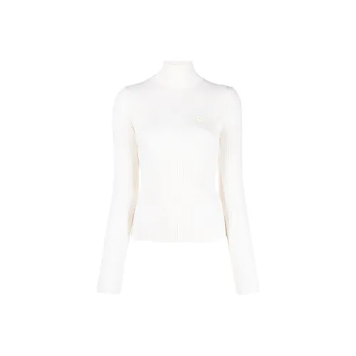 CASABLANCA Monogram Plaque Ribbed Jumper