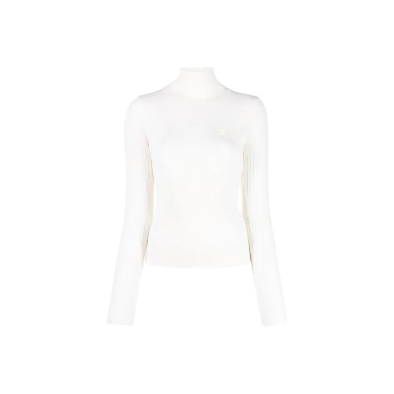 CASABLANCA Monogram Plaque Ribbed Jumper-0
