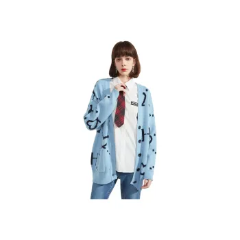 EICHITOO Knitwear Women's Light Blue Pattern