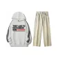 White Heather Gray Top+Yellow Mud Pants