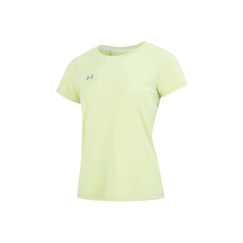 Under Armour T Shirts Women's Yellow Green-0