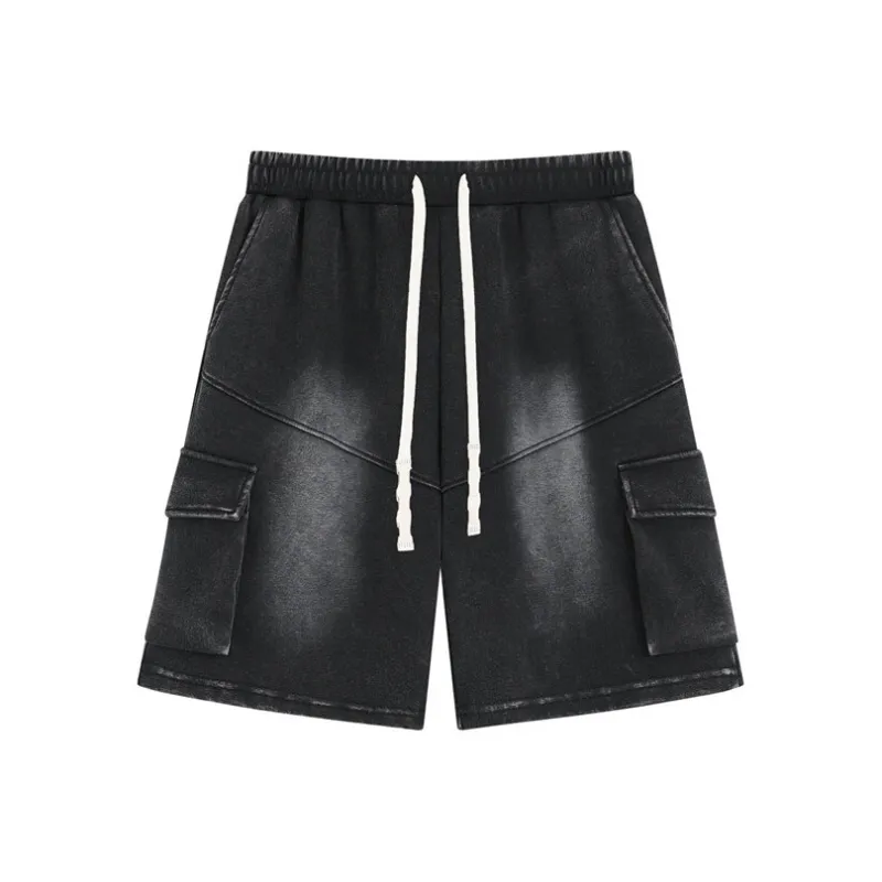 MXDT Denim Shorts Unisex Black-0
