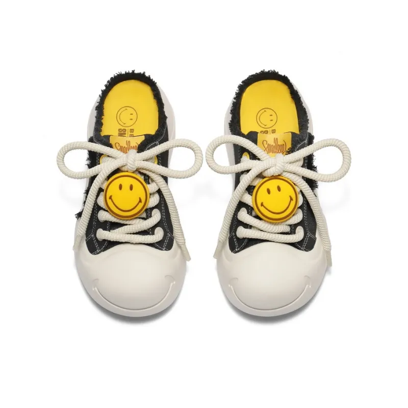 SMILEY x BELLE Abrasion Resistant Closed Toe Slippers Women's-6