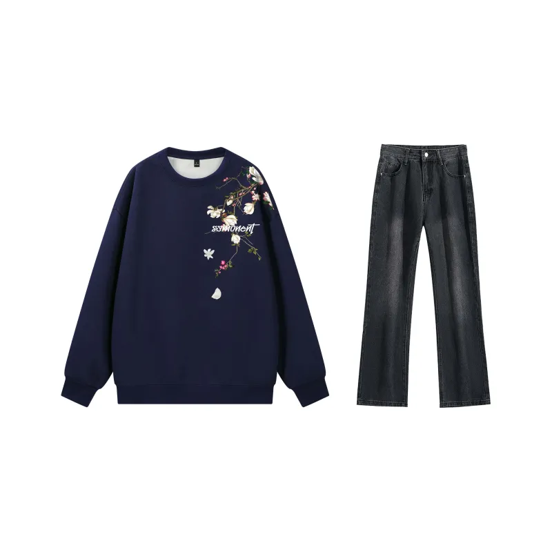 SUNSETMONENT Sweatshirt Set Unisex-16