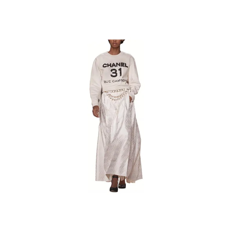 CHANEL Sweatshirt Women's White-0