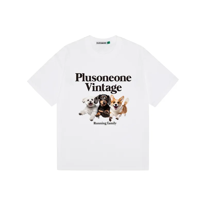 PLUSONEONE+ Regular Short Sleeved T Shirts Unisex-22