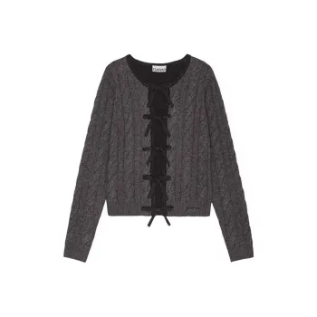 GANNI FW24 Sweater Women's Phantom Black
