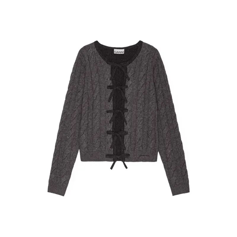 GANNI FW24 Sweater Women's Phantom Black-0