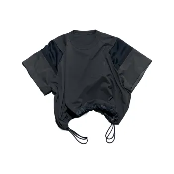 Sacai Panelled Drawstring hem T shirt