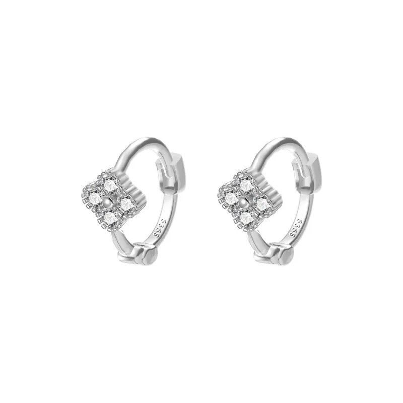 GUDUD S999 Fine Silver Earrings Unisex-0