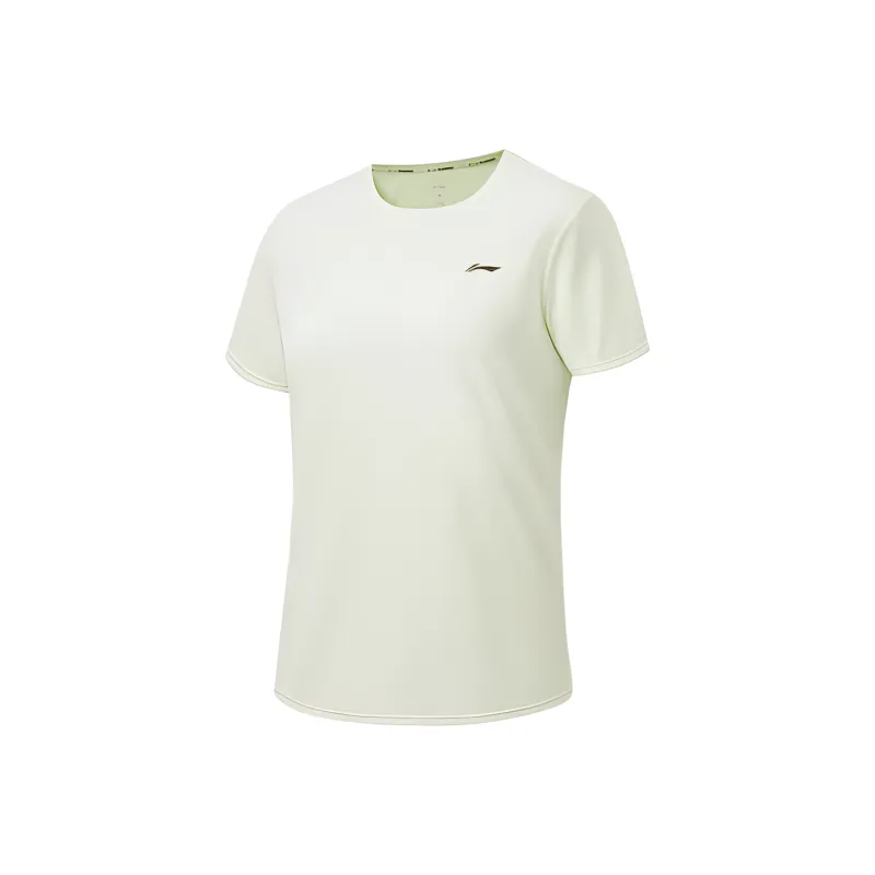 LINING Running Collection T Shirts Women's Cream White-0