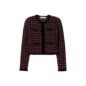 Self portrait Sweater Women's Black & Red