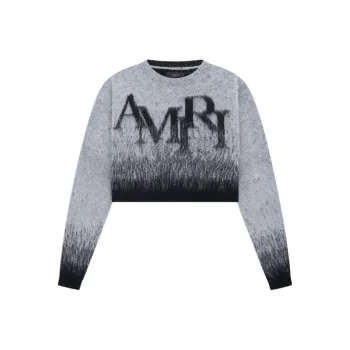 AMIRI Staggered Gradiant Crewneck 'Grey'
