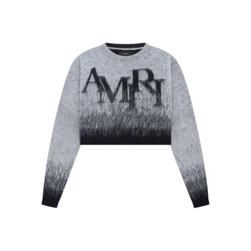 AMIRI Staggered Gradiant Crewneck 'Grey'