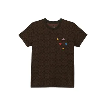 COACH SS24 T Shirt Women's Chestnut Brown