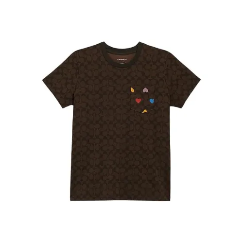 COACH SS24 T Shirt Women's Chestnut Brown
