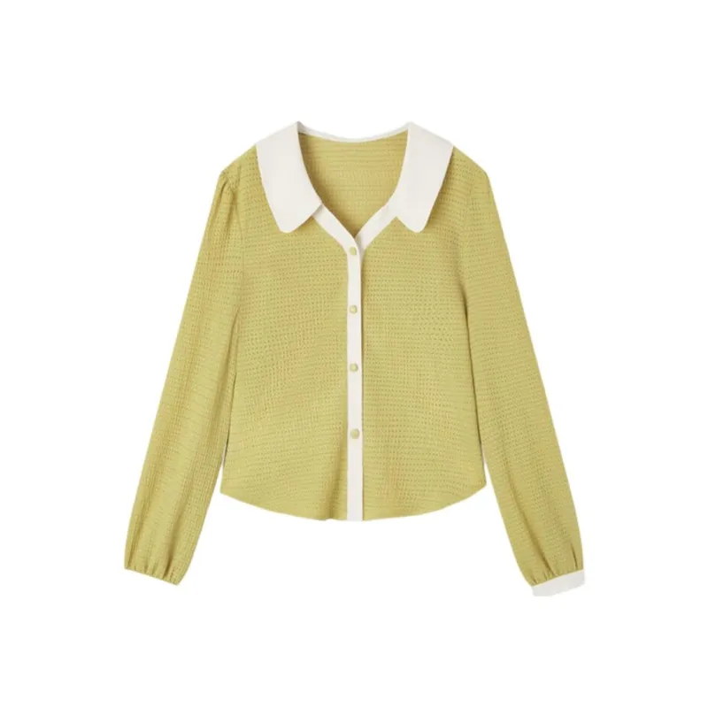 EICHITOO Shirt Women's Light Green Trim-0