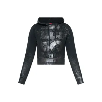 DIESEL F Slimmy Hood P6 Cropped Hoodie