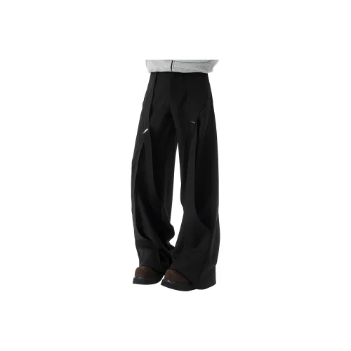 MARK WAFFLE Knitted Sweatpants Unisex Black