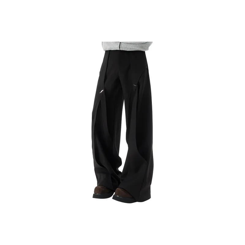MARK WAFFLE Knitted Sweatpants Unisex Black-0