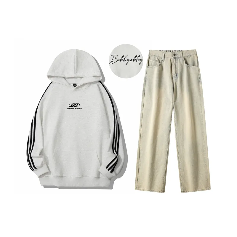 BOBBY ABLEY Sweatshirt Set Unisex Black-65
