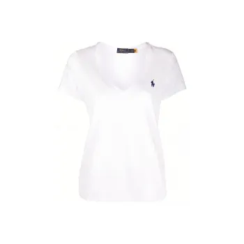 Polo Ralph Lauren Pony Embroidered V Neck T Shirt