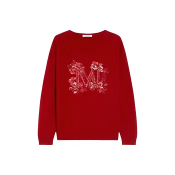 MaxMara Logo Embellished Crewneck Jumper