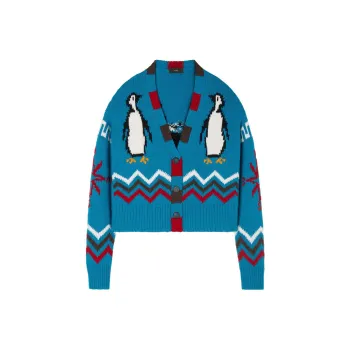 Alanui For The Love Of Penguins Cardigan