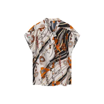 H-YXIANG T-Shirt Women's Iridescent Iridescent
