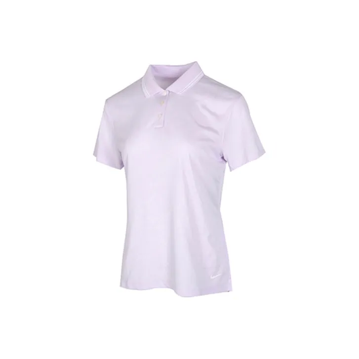 Nike Dri Fit Polo Shirts Women's Light Purple-0