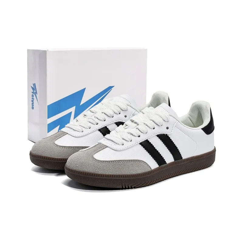 Feiyue Slip Resistant, Waterproof, And Breathable Low Top Skateboard Shoes Unisex Color block Beige-0