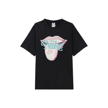 Nike Sportswear Essentials Series Drop Shoulder Sleeve T Shirt Women's Black