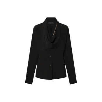 LOUIS VUITTON Silk Scarf Shirt