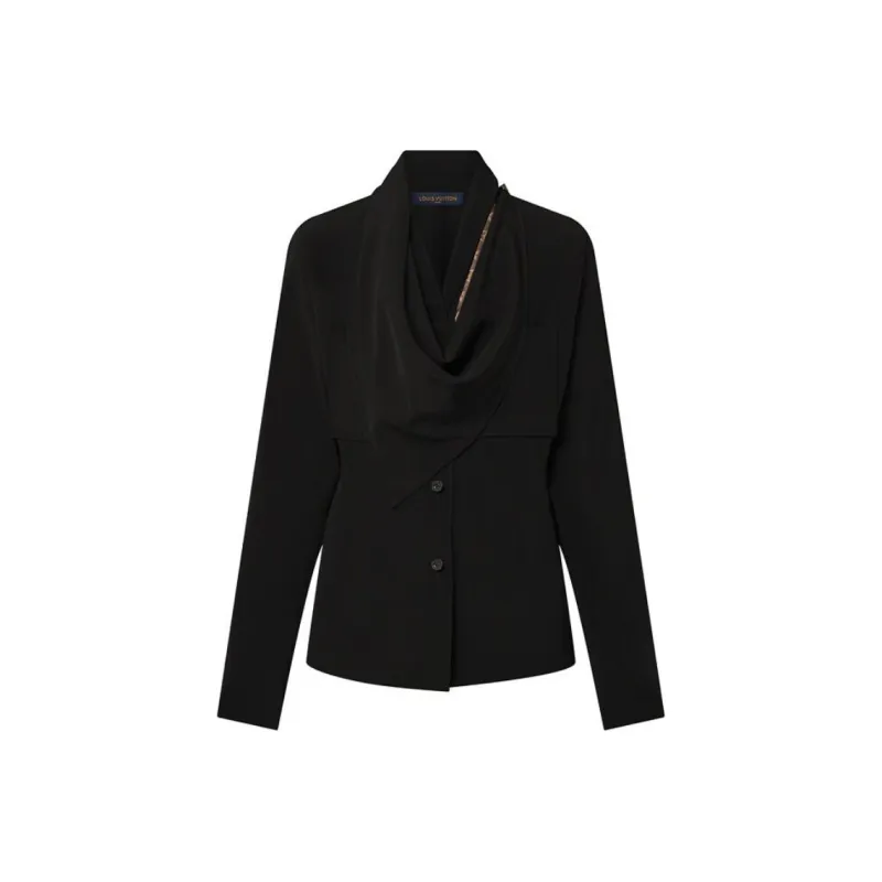 LOUIS VUITTON Silk Scarf Shirt-0