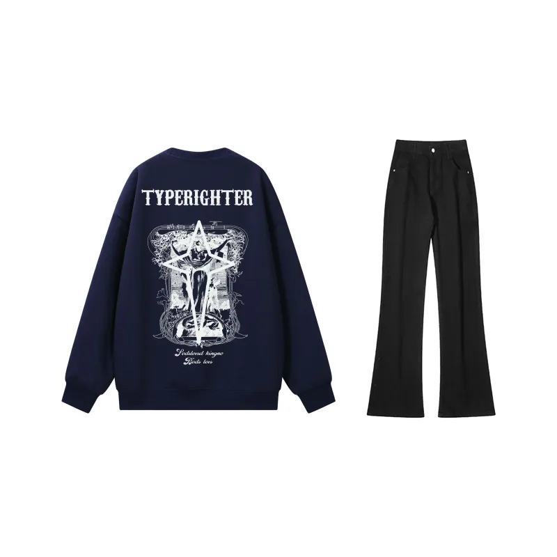 TYPERIGHTER Sweatshirt Set Unisex-6