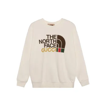 GUCCI X The North Face Women'ss Cotton Oversized Sweatshirt White