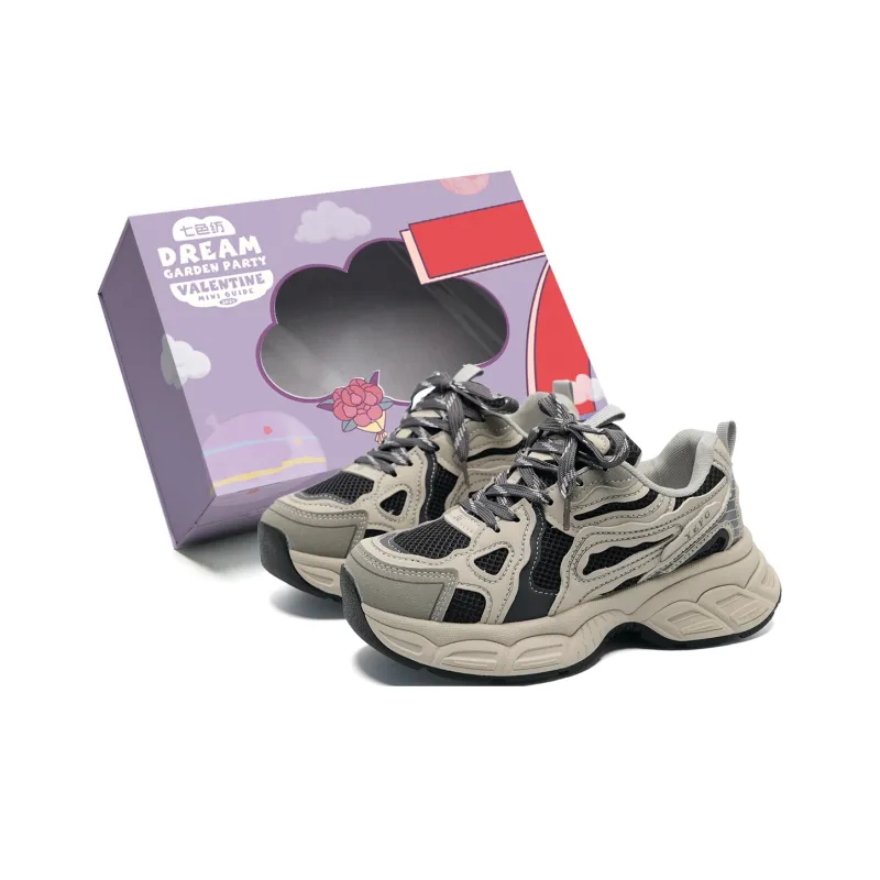7 SEVFUN Wear resistant And Lightweight Low Top Chunky Sneakers Women's-8