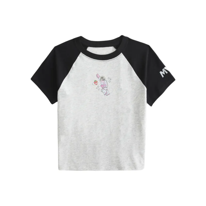 Hollister Raglan Sleeve T Shirt Women's Black-0