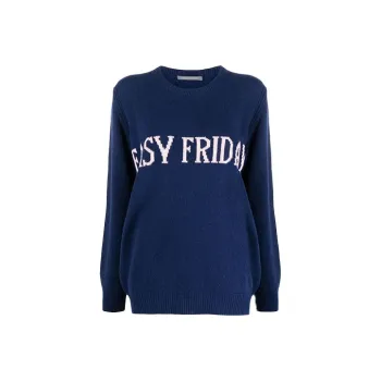 ALBERTA FERRETTI SS22 Loose Fit Sweater Women's Blue