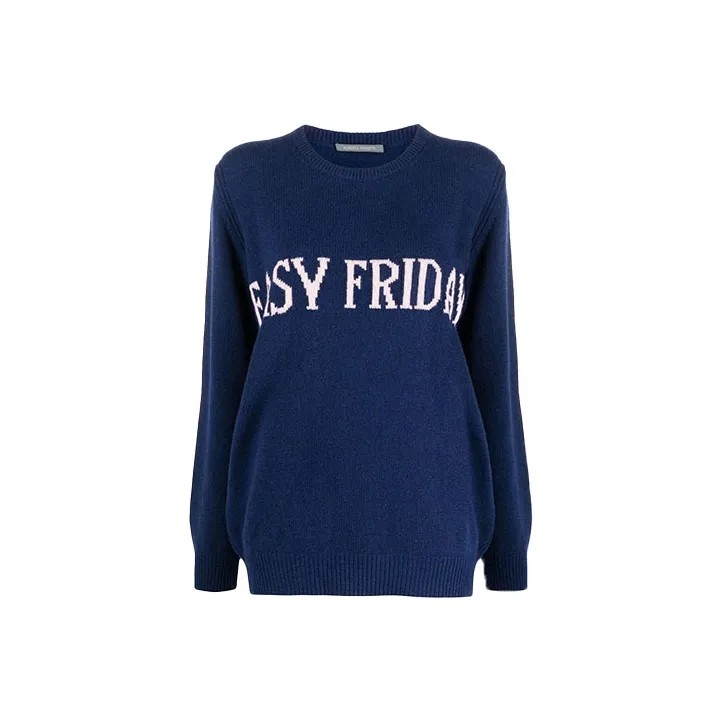 ALBERTA FERRETTI SS22 Loose Fit Sweater Women's Blue-0