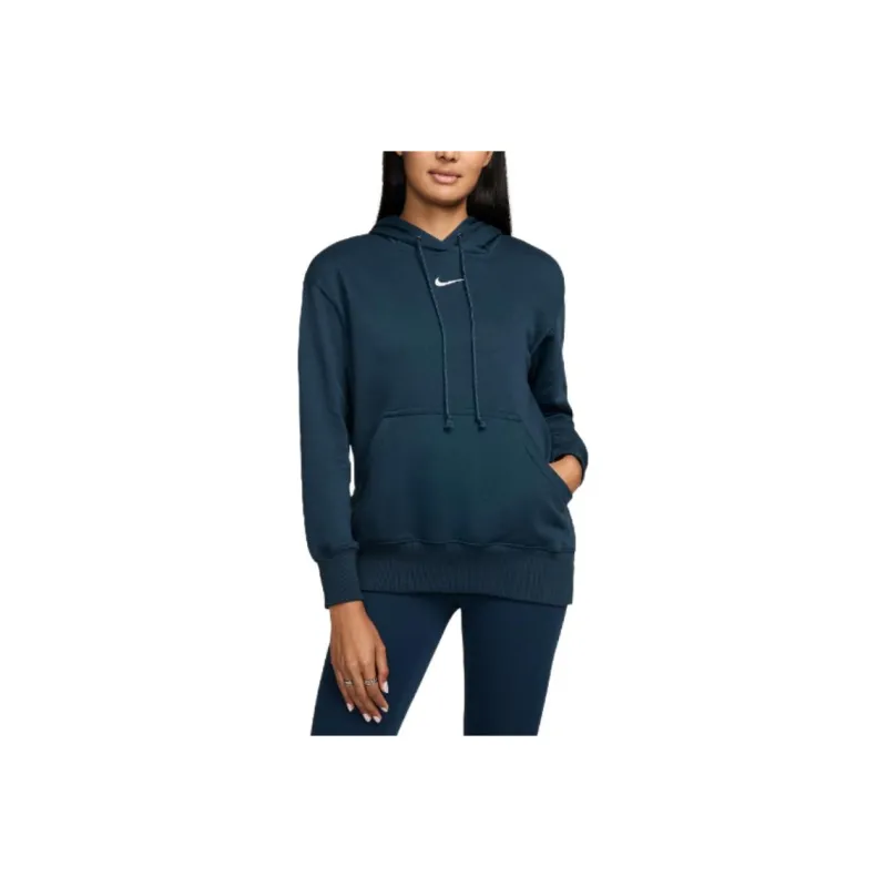Nike Sportswear Phoeni Sweatshirt Women's Military Arsenal Marine Blue/Sail Color-0